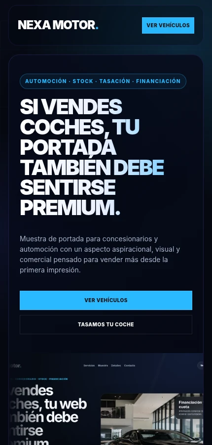 Vista móvil automoción