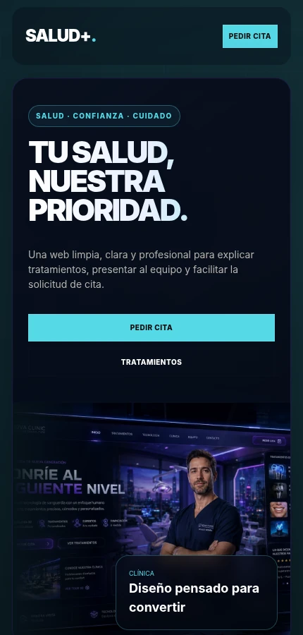 Vista móvil clínica
